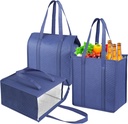 Insulated Grocery Bags with Zippered top Frozen Food Shopping Groceries Travel Insulated Tote Cooler Thermal Bags