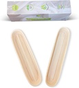 Bread Proofing Basket Sourdough Bread Baking Supplies Starter Kit Set (Baguette Baskets)