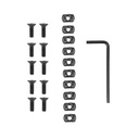 10PCS Track Metal Screws T Nuts Replacement Kit with Allen Wrench Tactical Bracket Nuts