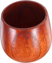 VICASKY Japanese Wooden Sake Cup Vintage Wood Mug for Sake Coffee Tea Wine Natural Rustic Finish Compact Portable Design for Home Restaurant Use for All Occasions