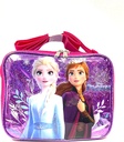 Ruz Disney Frozen Shiney Purple Insulated Lunch Bag Bento Box with Elsa and Anna (B04557)