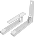 Generic 2pcs Wall-Mounted Microwave Shelf Kitchen Rack for Space-Saving Storage and Heavy Duty Support Bracket for Microwave Ovens