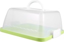 iplusmile Portable Square Cake Storage Box with Handle Thickened Transparent Plastic Cake Carrier for Cupcakes Desserts and Food Preservation Reusable and Convenient for Transport and