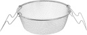 GANAZONO 1Pc stainless steel frying basket Fried Basket chips deep french fry baskets fry baskets holder food frying basket food presentation strainer Cooking fried fish kitchen supplies