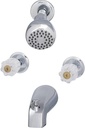 Home Impressions Chrome 2-Handle Acrylic Knob Tub & Shower Faucet - 1 Each