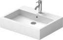Duravit 0452600000 Vero Bathroom Sink with Faucet Hole and Overflow White