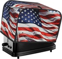 2 Slice Toaster Cover with Pocket Universal Size Toasters Dusts Covers US Flag Bread Machine Cover & Protection Bread Machine Protector Small Kitchen Appliance Covers