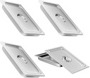 Aplancee 4-Pack Hotel Pans with Lids 1/1 Size x 2.5 Inch Deep, Commercial Stainless Steel Food Pan Dishwasher Safe for Buffet, Steam Table, Restaurant & Cooking