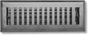 2" x 10" Contemporary Design Steel Floor Register in Granite Grey Finish for Floor l- Decorative Air Vent Covers- Floor Register 2” x 10”