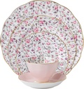 Royal Albert Rose Confetti 5-Piece Place Setting, White, Pink, Purple, Green