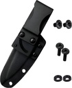 180° Knife Belt Clip, Swiveled Flat Base with Secure Kydex Sheath Attachment, Tactical Knife Clip for DIY Holsters, Concealed Carry and Outdoor Gear, Comes with Mounting Hardware