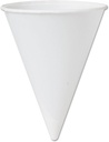 Solo Foodservice 42BR-2050 4.25 oz White Paper Cone Cups (Case of 5000)