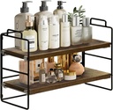 2-Tier Bathroom Countertop Organizer, Mordern Storage Shelf, Bathroom Shelf and Decor, Vanity Tray for Living Room, Kitchen