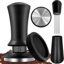 51mm Espresso Accessories Kit, Coffee Tamper Set, Spring Loaded Calibrated Tamper, WDT Tool Espresso and Tamper Mat, 51mm Espresso Tamper Kit for Espresso Coffee Machines, Barista Kit