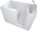 American Standard 2848.110.CR.CRW 28-Inch by 48-Inch Walk-In Combo Massage Bathtub with Right-Hand Drain, White