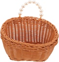 Veemoon Boho Hanging Fruit Basket Kitchen Woven Wall Basket Decor Sturdy Storage for Vegetables Onions Tomatoes
