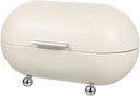 DECHOUS White Bread Box, Kitchen Countertop Metal Bread Box with Lid, Container Storage Bin, 13.4" Lx7.5" Wx8" H Vintage Holder, Keeps Fresh, Ideal for Home, Cafe, Bakery
