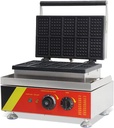 110V Electric Non-Stick Belgian Waffle Maker, 1500W Stainless Steel Mini Waffle Griddle Baking Machine for Party Cafe Restaurant, 10 Pcs/Plate
