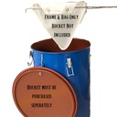 MirOil CONE2B Fryer Filter Bag & Frame Combo Set – Durable Reusable Strainer Bag and Metal Support Frame for Commercial Kitchen Use - Compatible with MirOil Blue Oil Caddy - Model #30L