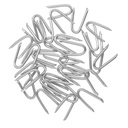 OMOTOOL Steel Wire Fencing Staples (200 pcs), Galvanized U-Shaped Fasteners Nails for Wire Mesh and Woven Fencing
