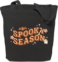SAUIVD Novelty Halloween Cotton Canvas Tote Bag Cute Halloween Reusable Handbags Funny Gift Grocery Shopping Bag