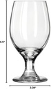 Libbey Perception Glass Stemware, Banquet Goblet, 14Oz, 6 1/2" Tall