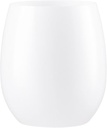 Disposable Plastic Elegant 12 Oz White Stemless Wine Goblets - Set of 6 | Perfect for Parties & Special Occasions
