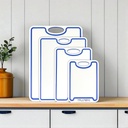 Premium 1/2 Inch Textured Plastic Cutting Chopping Boards | Food-Grade, Dishwasher Safe with Wide Juice Grooves | Easy Grip Handle