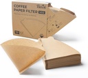 Coffee Filters V60 Coffee Filter Size 02 Cone Coffee Filters 2-4 Cups for Pour Over and Drip Coffee Maker(Natural Brown, 100 Count)