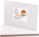 14 x19 inches Rectangle White, Waxed Greaseproof Finish, Board cardboard, Sturdy Corrugated CakeBoard, Pack of 25