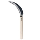 KAKURI Japanese Sickle Garden Tool 6.7" [Serrated Blade (Coarse Teeth)] Made in Japan, Garden Sickle for Harvesting and Weeding, Razor Sharp Japanese Carbon Steel Blade