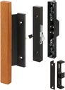 Prime-Line C 1105 Black Diecast with Hardwood Handle Surface Hook Sliding Patio Door Pull (Single Pack)