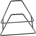 Zerodeko Plate Storage Rack Stylish Kitchen Organizer for Plates and Bowls Stand for Home Use Dish Holder for Countertop and Pantry Storage Black Design