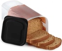 Storage Jars Plastic Toast Storage Box Bread Crisper Organizer Multi-Function Large Capacity Sealed Box with Lid as Creative Kitchen Gadget Kitchen Food