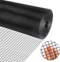 1/4" 24'' x 50' 21 Gauge Vinyl Coated PVC Hardware Cloth Wire Chicken Rabbit Fence Poultry Cage Mesh Roll for Garden, 1/4 inch 24 in x 50 ft, Black PVC Coating Chicken Wire Fence Mesh Roll