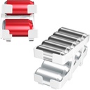 2 Pack Soda Can Dispenser for Refrigerator, Double Layers Soda Can Organizer, Retractable Beverage Can Holder, Stackable Drink Pop Can Organizer for Fridge, Pantry, Cabinet, Canned Goods Holder