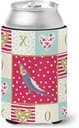 Caroline's Treasures CK5521CC Cockatiel Love Can or Bottle Hugger, Red Cooler Washable Drink Sleeve Collapsible Beverage Insulated Holder, Can Hugger, Multicolor