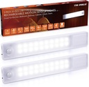 STAR-SPANGLED Under Cabinet Lighting Rechargeable, 8 inch Motion Sensor Lights Indoor Battery Operated, USB Stick on LED Magnetic Closet Light for Counter, Stairs, Kitchen, Cool White, 2 Pack
