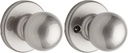 Kwikset 92001-095 Polo Passage Hall/Closet Knob in Satin Nickel