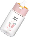 1pc Cartoon Rabbit Glass Water Bottle Cute Drinking Cup for Milk Tea and Juice Safe and Easy to Clean Design for Home Office and Travel