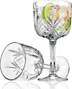 Godinger Gin Cocktail Coupe Goblet Glass - Dublin Collection, Set of 4