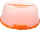 Cabilock Plastic Cake Holder 8 Inch Cake Carrier Box Lock Material Reusable Easy to Cle