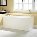 Signature Hardware 480863 Aliyah 59" Acrylic Left Corner Tub - White