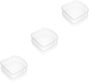 6pcs Portable Transparent Sandwich Storage Box Reusable Airtight Container for Bread Toast and Sandwiches Compact Design for Easy Carrying and Quick Food Inspection