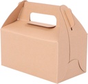 12pcs Cake Packaging Boxes Handle Large Dessert Containers for Cookies and Pastries for Parties and Events Food-grade Cardboard Safe Transport