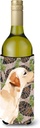 Caroline's Treasures BB9598LITERK Yellow Labrador #2 Pine Cones Wine Bottle Hugger Bottle Cooler Sleeve Hugger Machine Washable Collapsible Insulator Beverage Insulated Holder