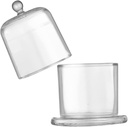 Glass Candy Jar Storage Jar Modern Candle Holder Lid for Butter Dish Cookie Aromatherapy Cup Mini Wedding Accessory Home Decor