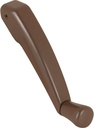 Prime-Line TH 22243 Folding Crank Handle for 11/32 In. Spindle Casement and Awning Window Operators – Low-Profile Design for Unobstructed Use of Blinds– Diecast Zinc, Bronze Finish (Single Pack)