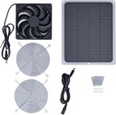 Solar Panel Fan Kit, 6W Solar Powered Ventilation Fan Kit with Protecting Net Waterproof Solar Powered Roof Vent Exhaust Fan for Small Chicken Coops Greenhouses Outdoor