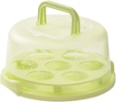 Cake Carrier with Lid and Handle, Round Cake Storage Box, Cupcake Carrier for Transport Pies Nuts Fruit Perfect Gifts